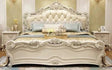 X01 Carved Bed Footboard 7 Pieces Bedroom Set Heyday furniture