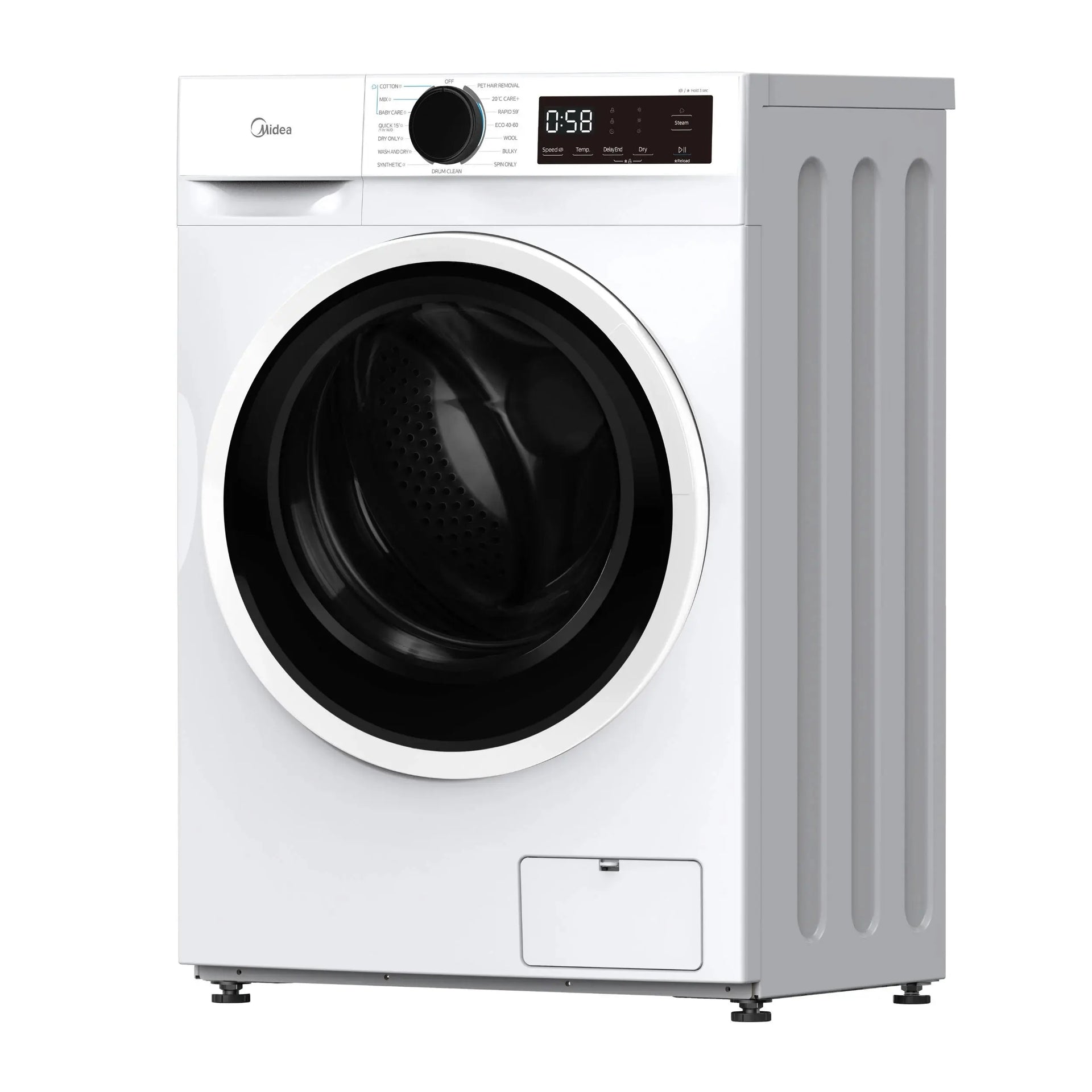 Midea 8kg Washer and 5kg Condenser Dryer Combo Super Outlets