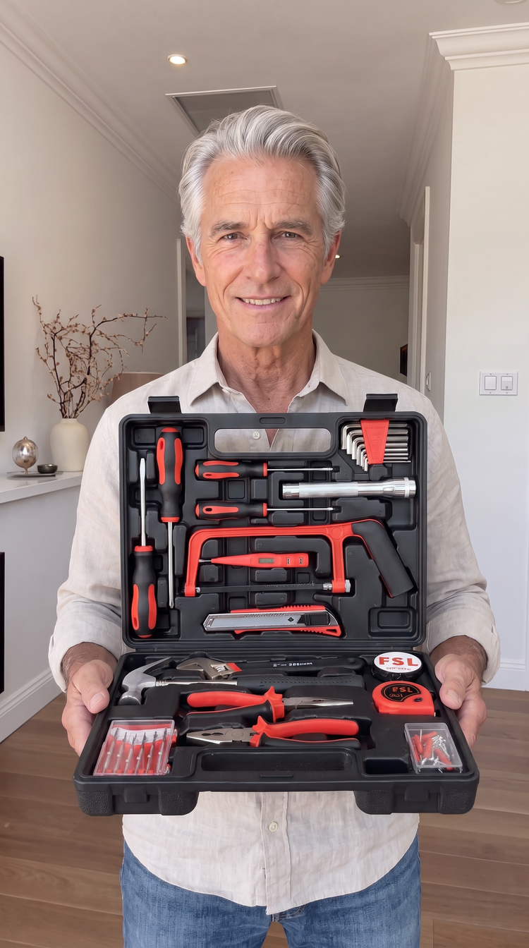 32-Piece Household Tool Set with Carry Case FSL