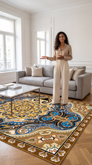 MO 01 Luxury Faux Cashmere Non-Slip Rug The Carpet Maker