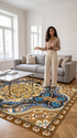 MO 01 Luxury Faux Cashmere Non-Slip Rug The Carpet Maker