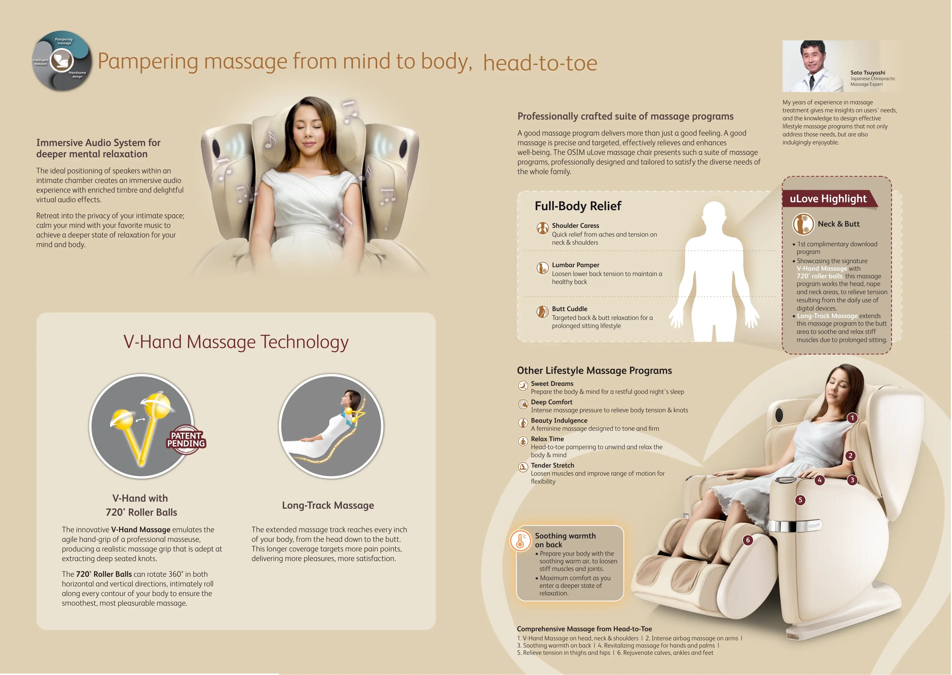 Floor model Osim U Love Massage Chair Healthy Tech