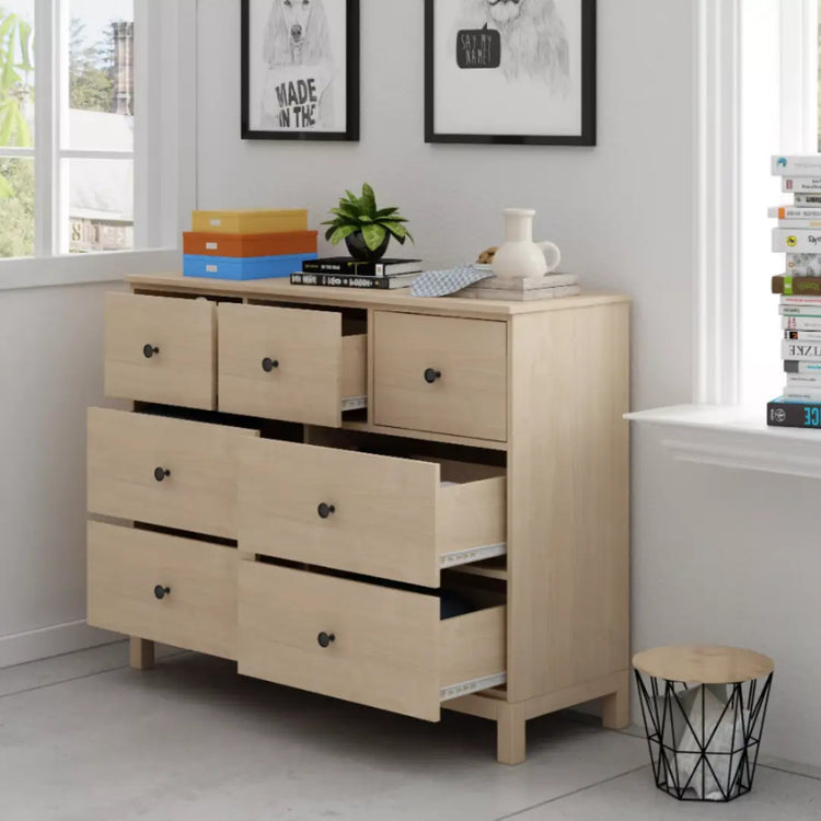 Wooden Chest of 7 Drawers Tallboy PS505-1108 Pro Furniture