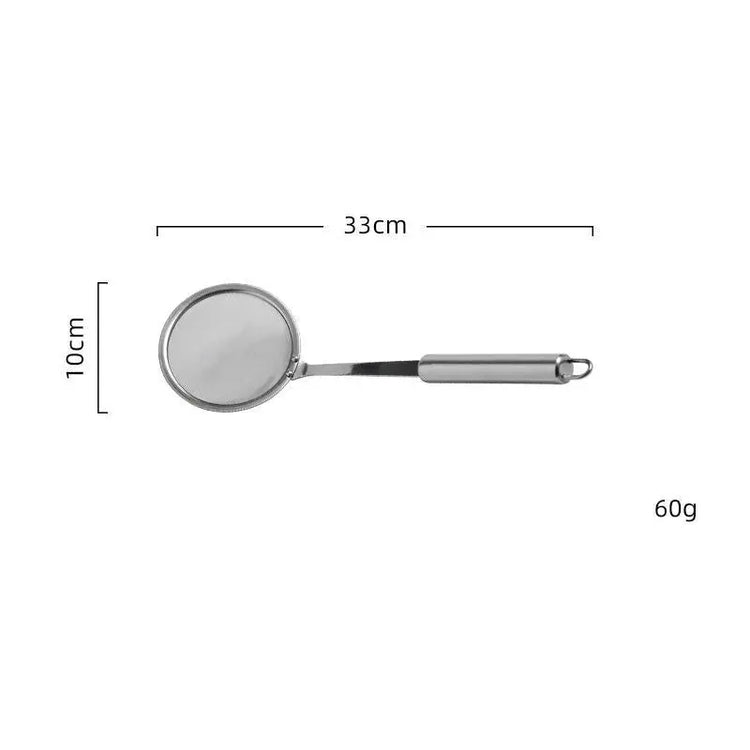 Stainless Steel Skimmer Spoon for Japanese Hot Pot, Fat Oil Filter, Fine Mesh Strainer Ladle for Food Kitchen Cooking, with Long Handle - 304 Stainless Steel Super Outlets