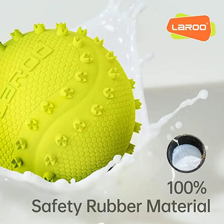 LaRoo Squaker Dog Ball Sound Toy Durable Fetch Interactice Chew Toys Vocal Walnut 9CM\3.5inch Laroo