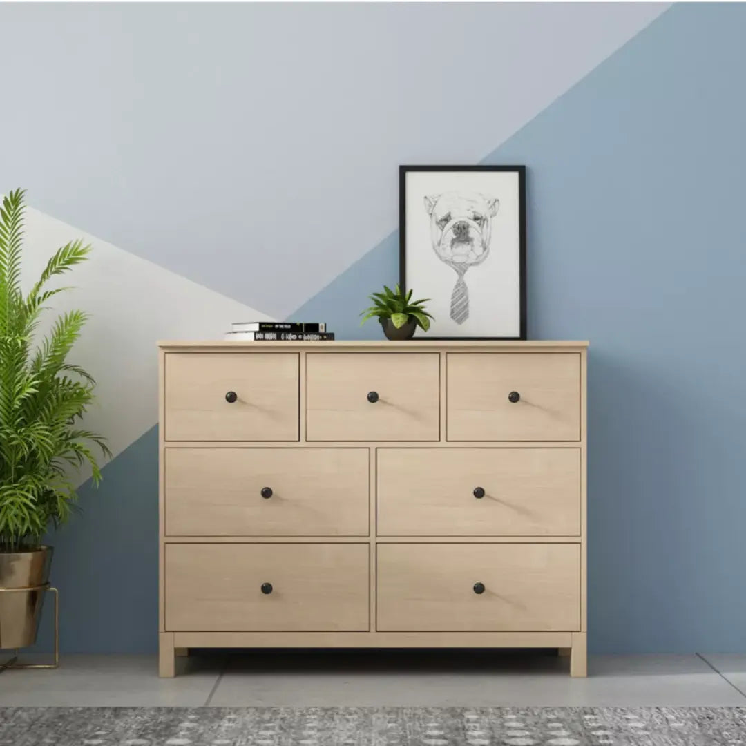 Wooden Chest of 7 Drawers Tallboy PS505-1108