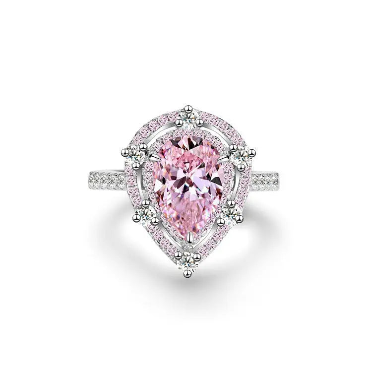 4-carat Blushing Bride Lab-Created Pink Dimond Ring Yorkerla Jewellery