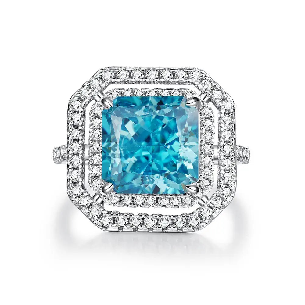 5-carat Ocean's Majesty Lab-Created Blue Diamond Ring Yorkerla Jewellery