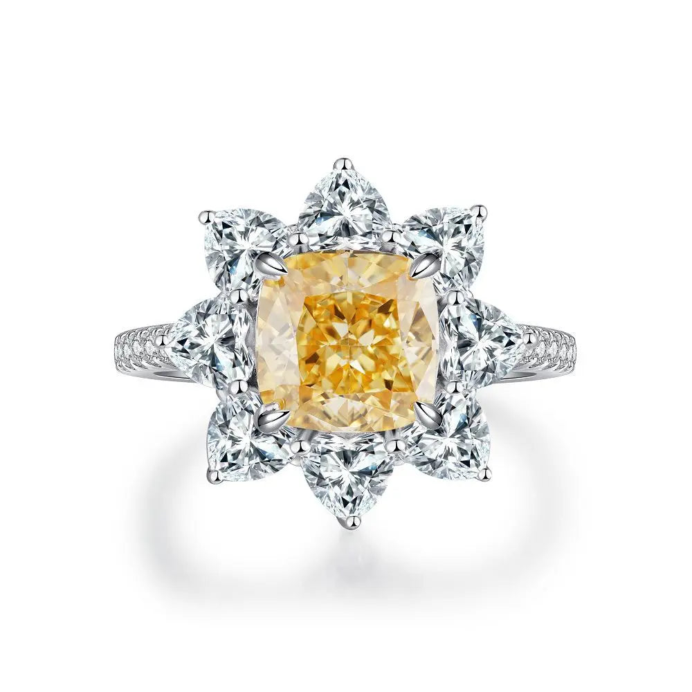 3-carat Lemon Zest Lab-Created Yellow Dimond Ring Yorkerla Jewellery
