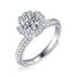 1 Carat Bouquet 925 Silver Moissanite Stone Ring