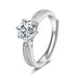 1 Carat Star Queen 925 Silver Moissanite Stone Ring