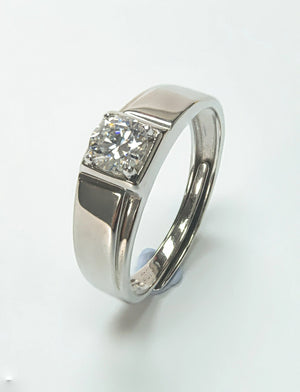 1 Carat You Are My Life Men's Ring Lab Diamond & 925 Silver Yorkerla Jewellery