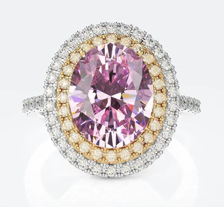 Pink Blossom Lab-Created Pink Dimond Ring Yorkerla Jewellery