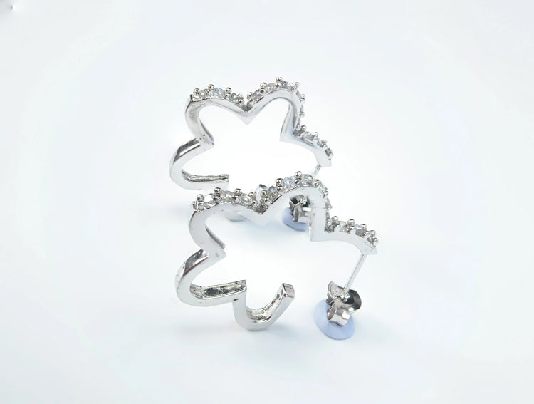 Star 925 Silver Earrings Yorkerla Jewellery