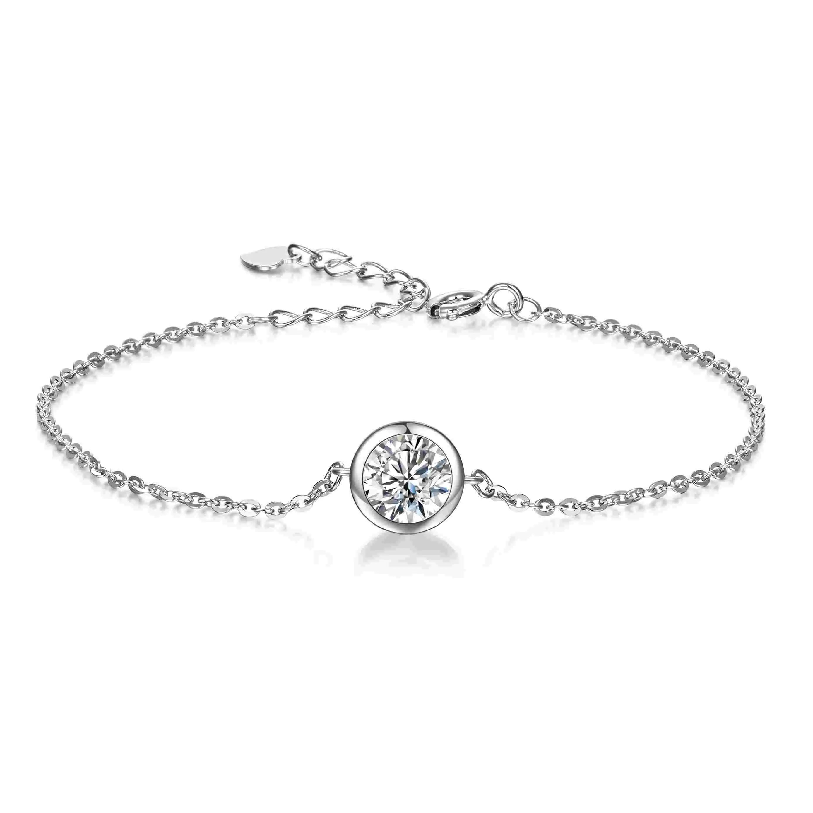 1 Carat Bubble Bracelet with Lab Diamond & 925 Silver Yorkerla Jewellery