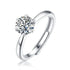 3-carat classic six-prong solitaire sterling silver Moissanite Stone Ring Yorkerla Jewellery