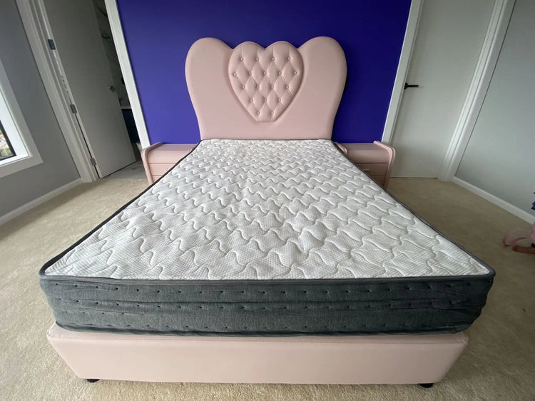 B88 Kids Pinky heart headboard  bedroom set - Super Outlets
