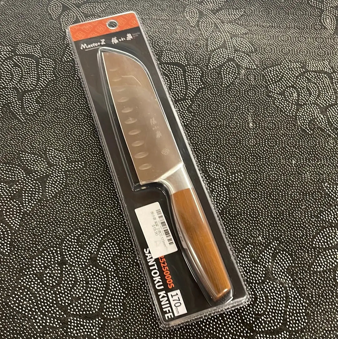 MasterZ Santoku Knife 170MM with Classic Wood Grain Handle D12525000S MasterZ 张小泉